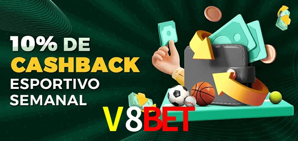 10% de bônus de cashback na V8Bet