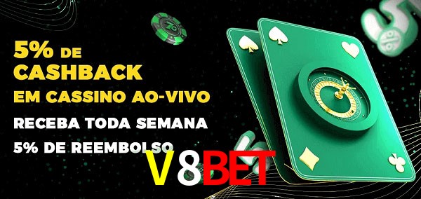 Promoções do cassino ao Vivo V8Bet
